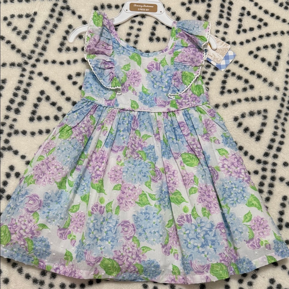 Tommy Bahama Kids Dress in Purple and Blue Floral